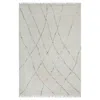 The Company Store Washable Wool Shag Rug In White