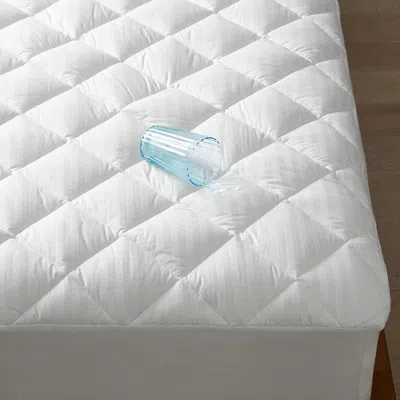 The Company Store Waterproof Mattress Pad In White
