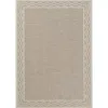 The Company Store Wave Border Outdoor Rug In Gray