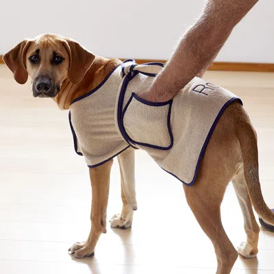 The Company Store Wearable Pet Towel In Beige