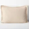 The Company Store Weaver Classic Cool Organic Cotton Sham In Beige