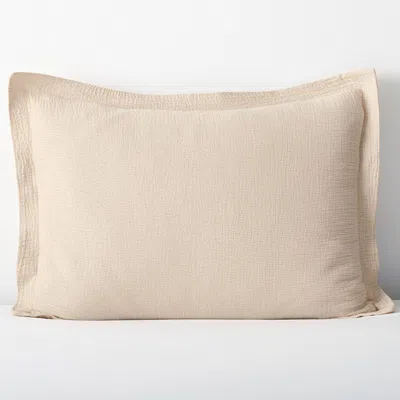 The Company Store Weaver Classic Cool Organic Cotton Sham In Beige