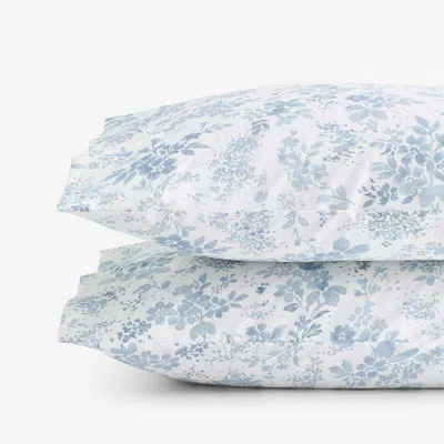 The Company Store Whisper Fleur Premium Smooth Wrinkle-free Sateen Pillowcase Set In Multi