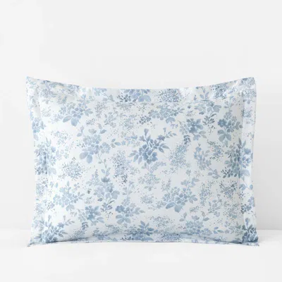 The Company Store Whisper Fleur Premium Smooth Wrinkle-free Sateen Sham In Multi