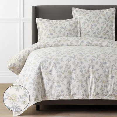 The Company Store Whispering Garden Premium Smooth Wrinkle-free Sateen Duvet Cover In Multi