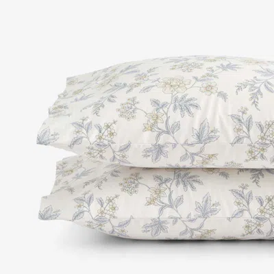 The Company Store Whispering Garden Premium Smooth Wrinkle-free Sateen Pillowcase Set In Multi