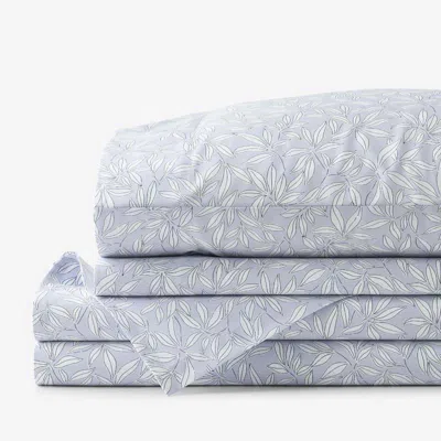 The Company Store Whispering Petal Classic Smooth Sateen Bed Sheet Set In Purple