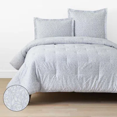 The Company Store Whispering Petal Classic Smooth Sateen Comforter In Purple
