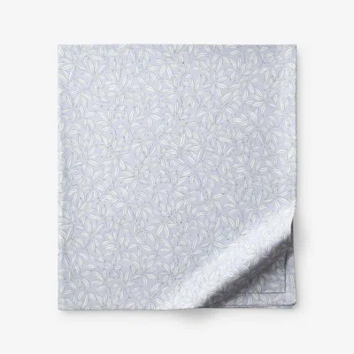 The Company Store Whispering Petal Classic Smooth Sateen Flat Bed Sheet In Purple