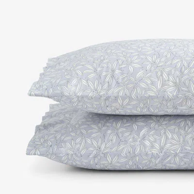 The Company Store Whispering Petal Classic Smooth Sateen Pillowcase Set In Purple