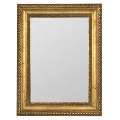 The Company Store Wide Frame Wall Mirror In Yellow