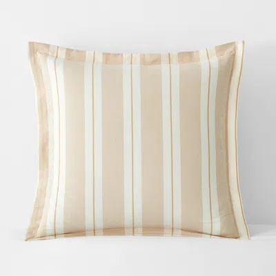 The Company Store Wide Stripe Classic Cool Cotton Percale Sham In Multi