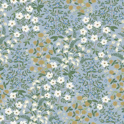 The Company Store Wildwood Garden Traditional Wallpaper In Blue