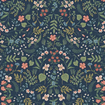 The Company Store Wildwood Traditional Wallpaper In Blue