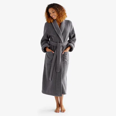 The Company Store Women's Long Robe In Gray