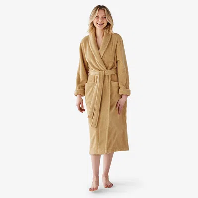 The Company Store Women's Long Robe In Yellow