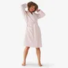 The Company Store Women's Short Robe In Pink