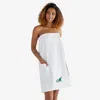 The Company Store Women's Shower Wrap In White