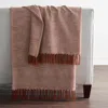 The Company Store Yarn-dyed Fringe Throw Blanket In Red