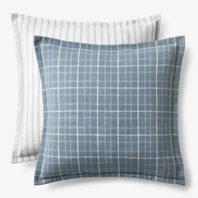 The Company Store Yarn-dyed Plaid Reversible Sham In Multi