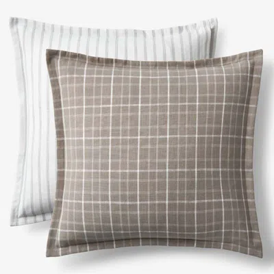 The Company Store Yarn-dyed Plaid Reversible Sham In Multi