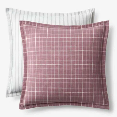 The Company Store Yarn-dyed Plaid Reversible Sham In Multi