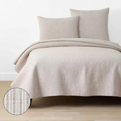 The Company Store Yarn-dyed Pencil Stripe Quilt In Sand