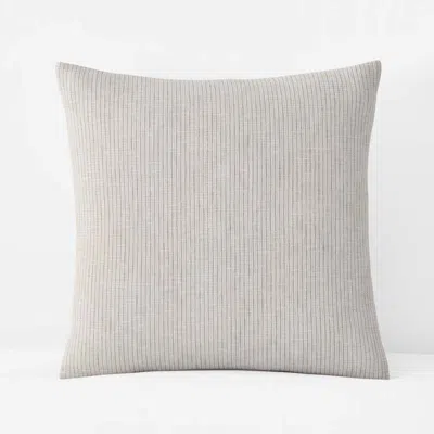 The Company Store Yarn-dyed Pencil Stripe Quilted Sham In Sand