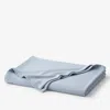 The Company Store Zinnia Basketweave Blanket In Blue