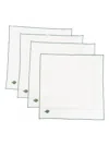 The Conran Shop Artichoke-embroidered Napkin (pack Of Four) In White