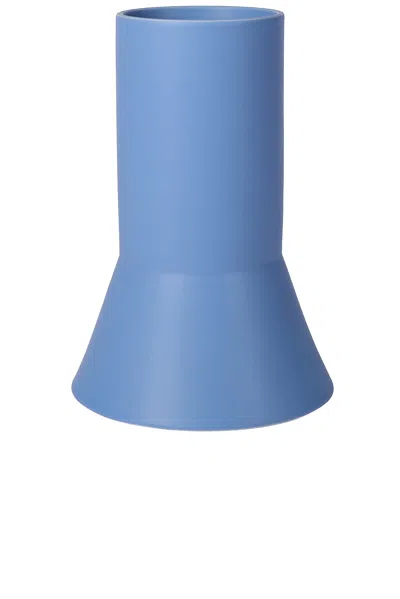 The Conran Shop Base Vase In Blue