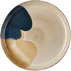 The Conran Shop Beige & Blue Reactive Platter, 35 Cm In Gobi