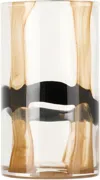 The Conran Shop Black & Tan Serenity Column Vase, 25 Cm In Escapism Vase