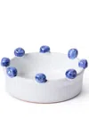 The Conran Shop Puglia Blueberry Stoneware Serving Bowl In White