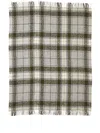 The Conran Shop Tartan Bouclé Tthrow (130cm X 180cm) In Grün