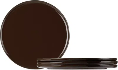 The Conran Shop Brown Luna Dinner Plate Set, 4 Pcs