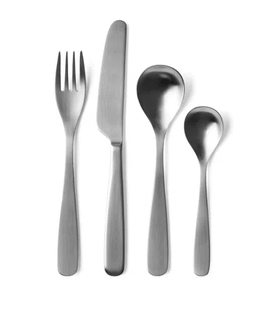 The Conran Shop Brushed Stainless Steel Altin 24-piece Cutlery Set In Silver