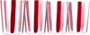 The Conran Shop Burgundy Nova Stripe Tumbler Set, 4 Pcs