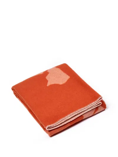 The Conran Shop Charlie Sheppard Throw (140cm X 180cm) In Orange