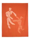 The Conran Shop Charlie Sheppard Throw (140cm X 180cm) In Orange