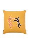 The Conran Shop Dancing Figures Cushion In Gelb