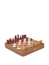 The Conran Shop Geometric Chess Pieces Milos Chess Board Game (40cmx40cm) In Brown