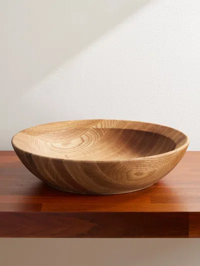 The Conran Shop Istria Oak Fruit Bowl In Brown