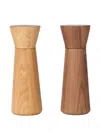 The Conran Shop Istria Oak Salt-pepper (set Of Two) In Brown