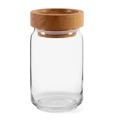 The Conran Shop Istria Stacking Jar In Brown
