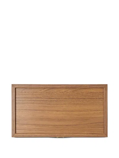 The Conran Shop Milos Backgammon-set Aus Holz In Brown