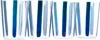 The Conran Shop Navy Nova Stripe Tumbler Set, 4 Pcs