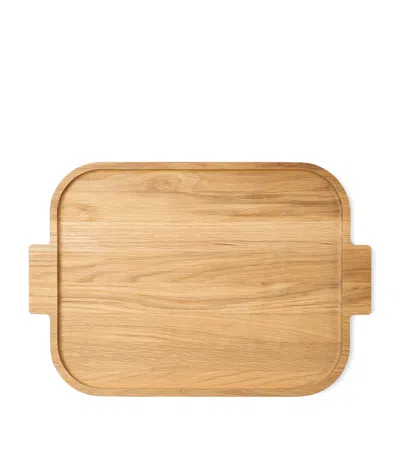The Conran Shop Oak Istria Rectangular Tray In Brown
