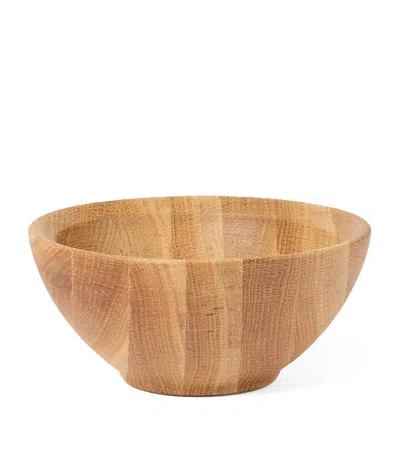 The Conran Shop Oak Istria Snack Bowl In Brown