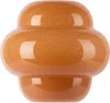 The Conran Shop Orange Form Glass 20cm Vase In Deep Coral